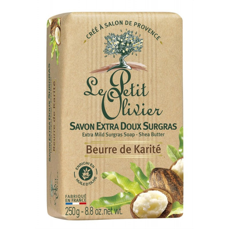 LE PETIT OLIVIER Savon Solide Doux Surgras Beurre De Karité 250G - Marché Du Coin