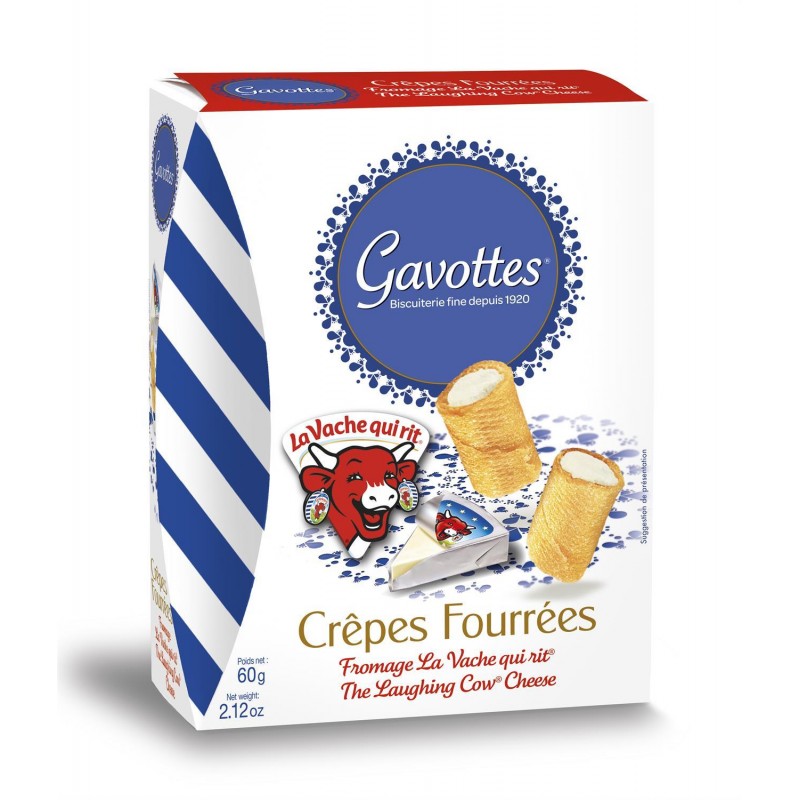GAVOTTES Crèpes Dentelle Fourrées Fromage La Vache Qui Rit 60G - Marché Du Coin