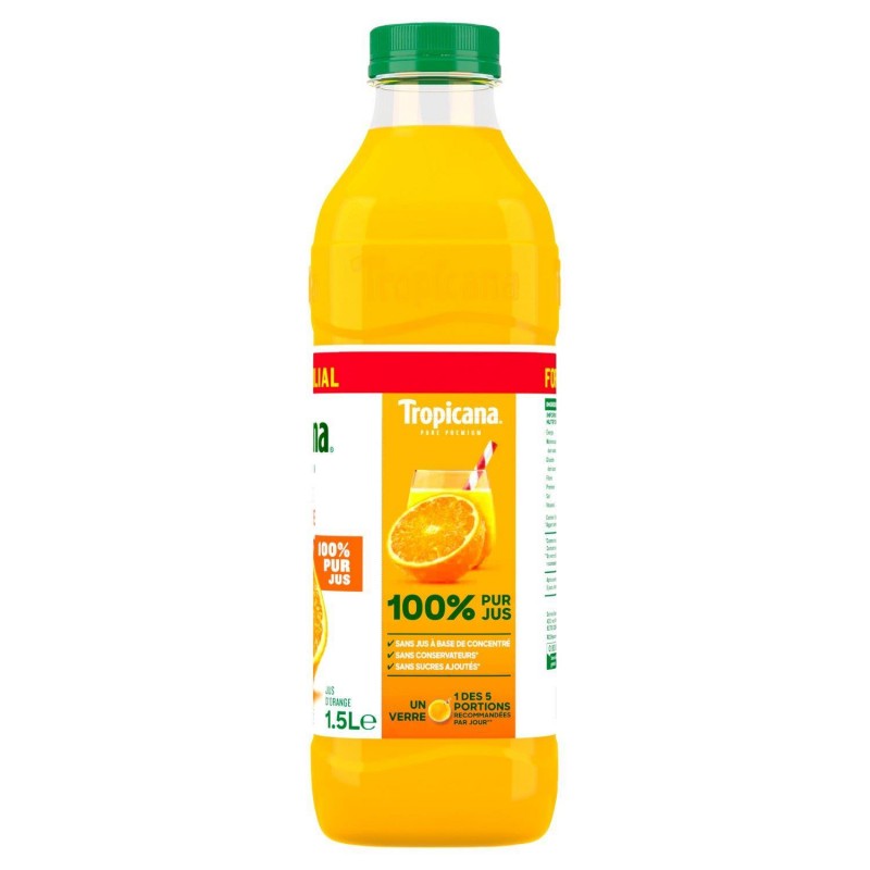 TROPICANA Pure Premium Orange Sans Pulpe 1.5L - Marché Du Coin