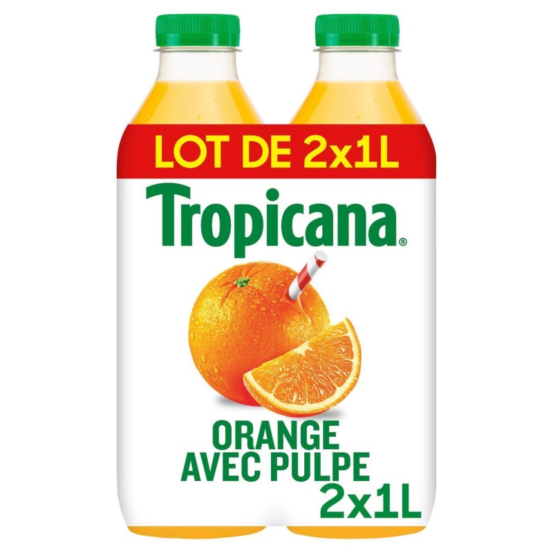 TROPICANA Pure Premium Orange Avec Pulpe Pet 2X1L - Marché Du Coin