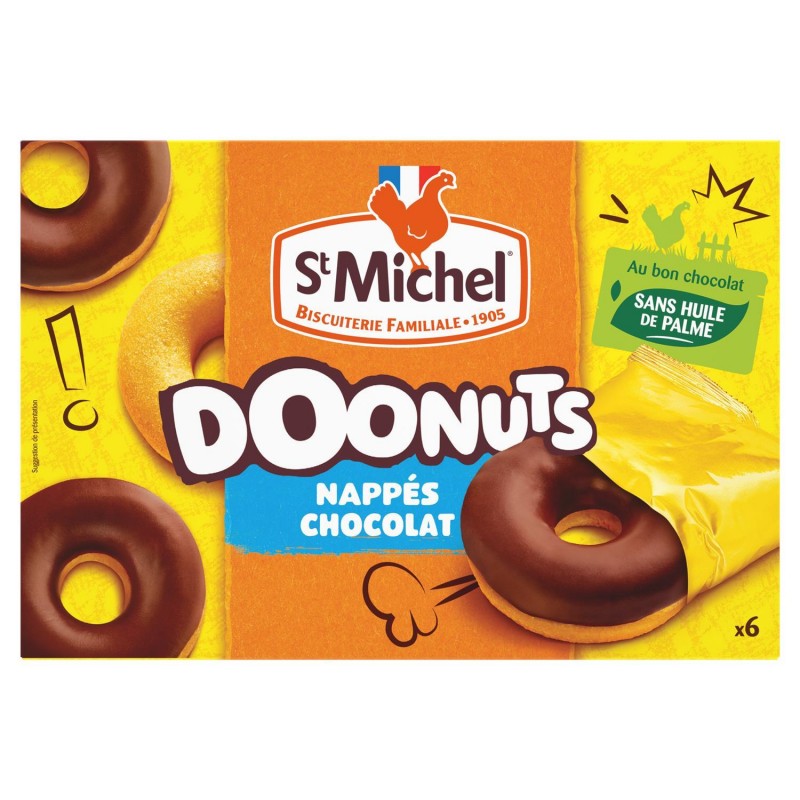 ST MICHEL Doonuts Nappes Au Chocolat 180G - Marché Du Coin