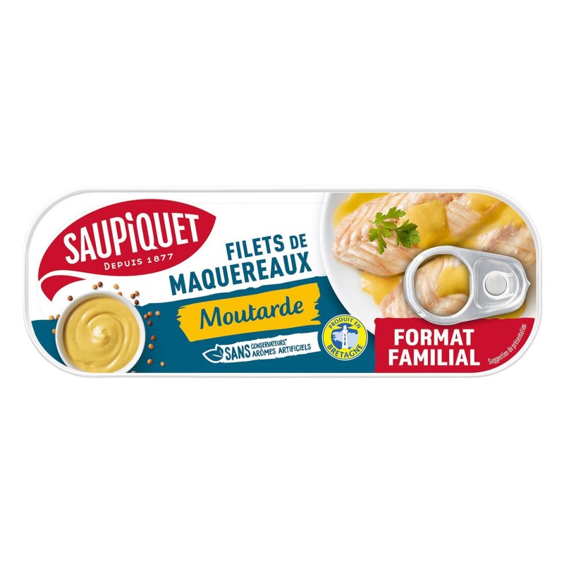 SAUPIQUET Filets De Maquereaux Moutarde 226G - Marché Du Coin