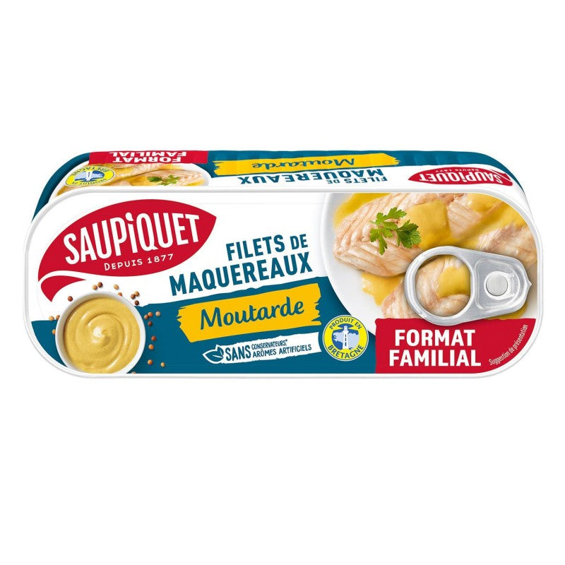 SAUPIQUET Filets De Maquereaux Moutarde 226G - Marché Du Coin