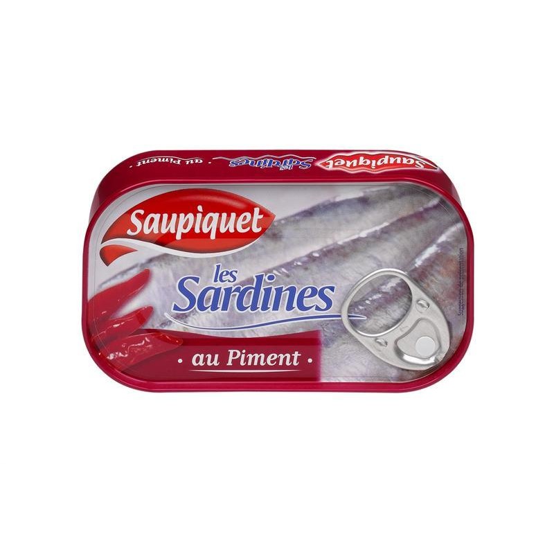 SAUPIQUET Sardines Entières Au Piment 120G - Marché Du Coin