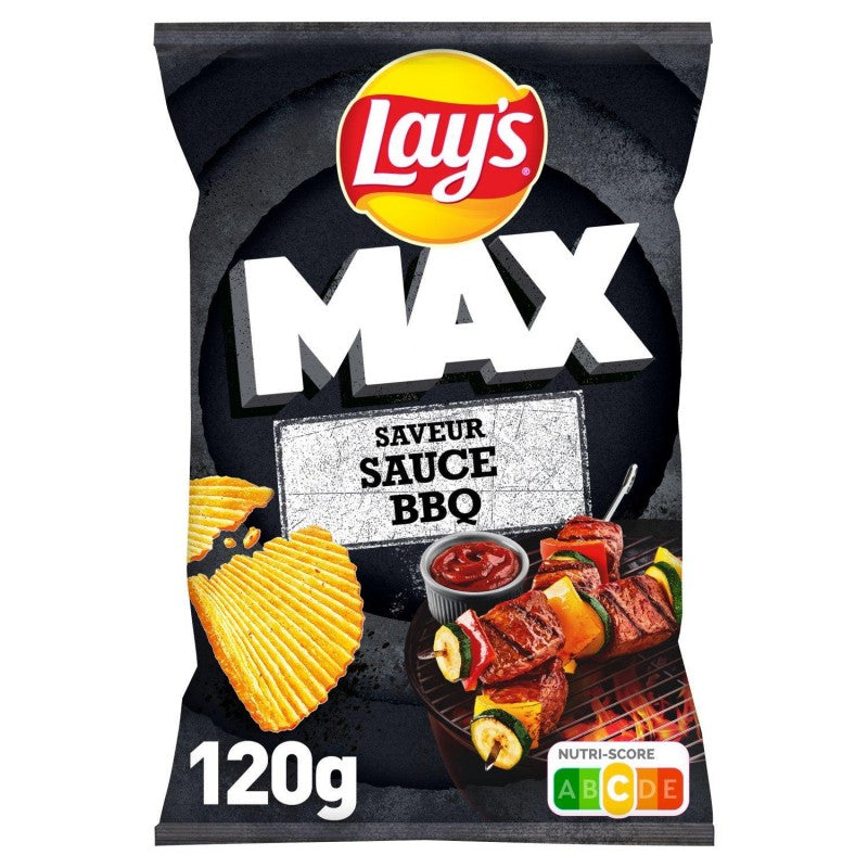 LAY'S Chips Max Sauce Barbecue 120G - Marché Du Coin