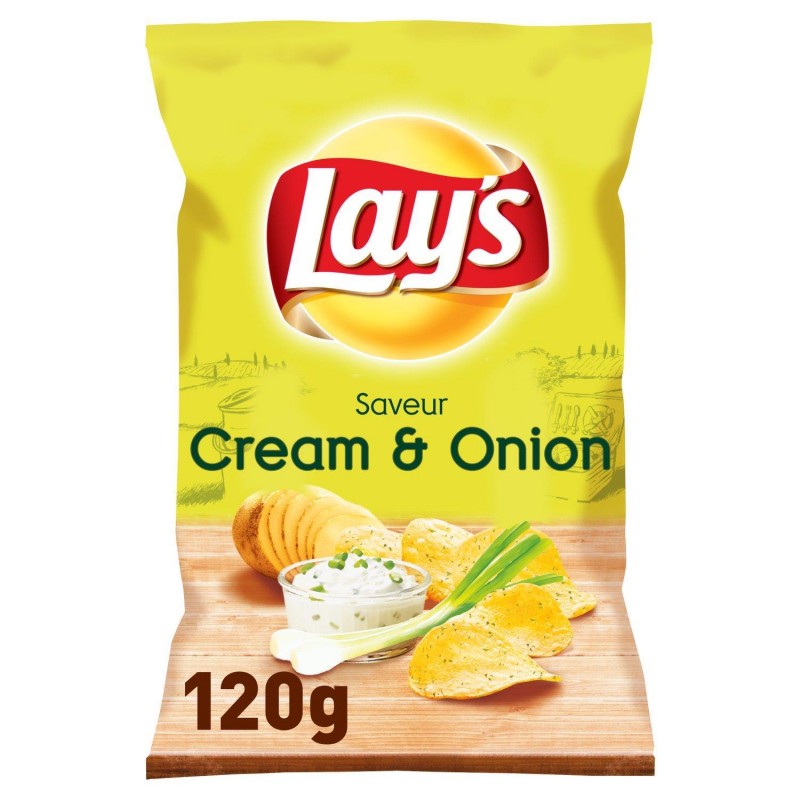 LAY'S Chips Créme Et Oignon Le 120G - Marché Du Coin