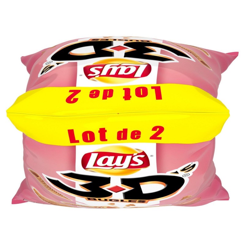 LAY'S 3D'S Bacon Lot X2 170G - Marché Du Coin