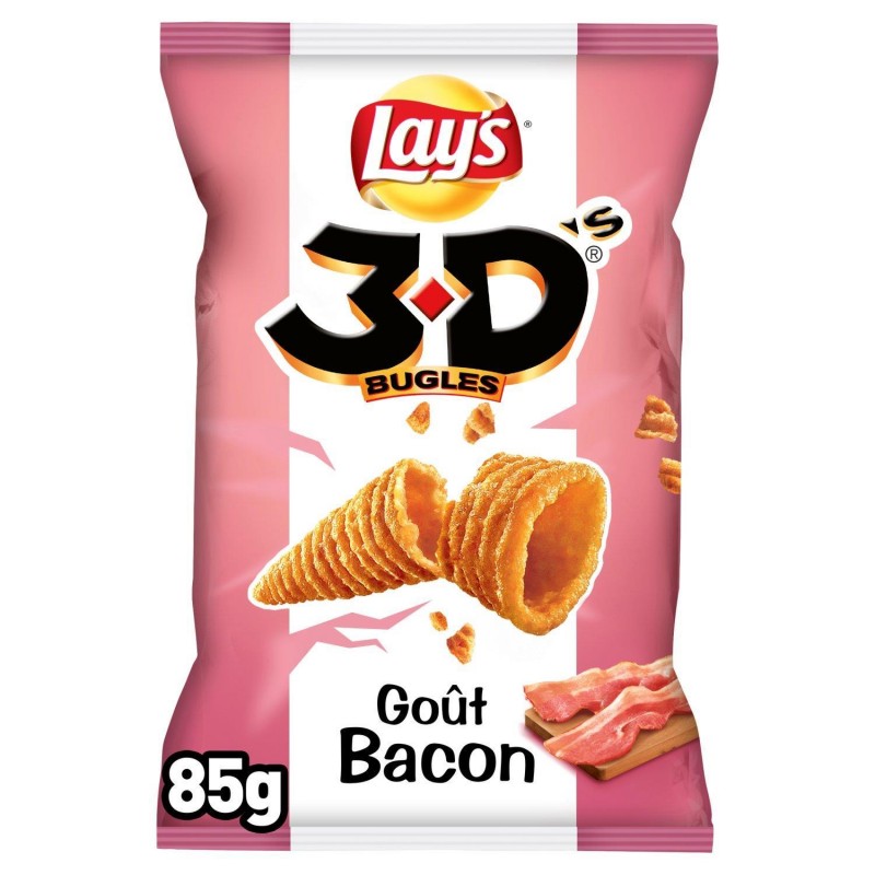 LAY'S 3D'S Bacon 85G - Marché Du Coin