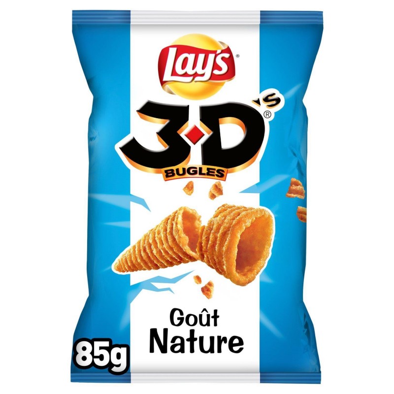 LAY'S 3D'S Bugles Gout Nature 85G - Marché Du Coin