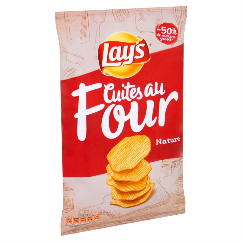 LAY'S Chips Nature Cuites Au Four 130G - Marché Du Coin