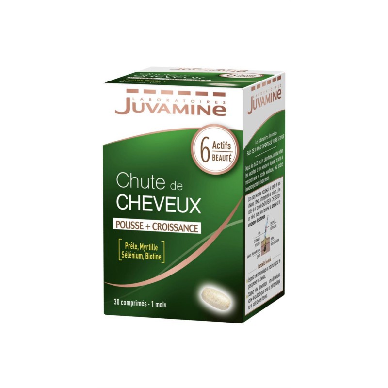 JUVAMINE Chute De Cheveux 30 Comprimés 17G - Marché Du Coin