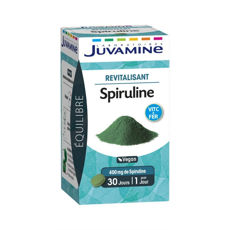 JUVAMINE Spiruline 30 Comprimés 20G - Marché Du Coin