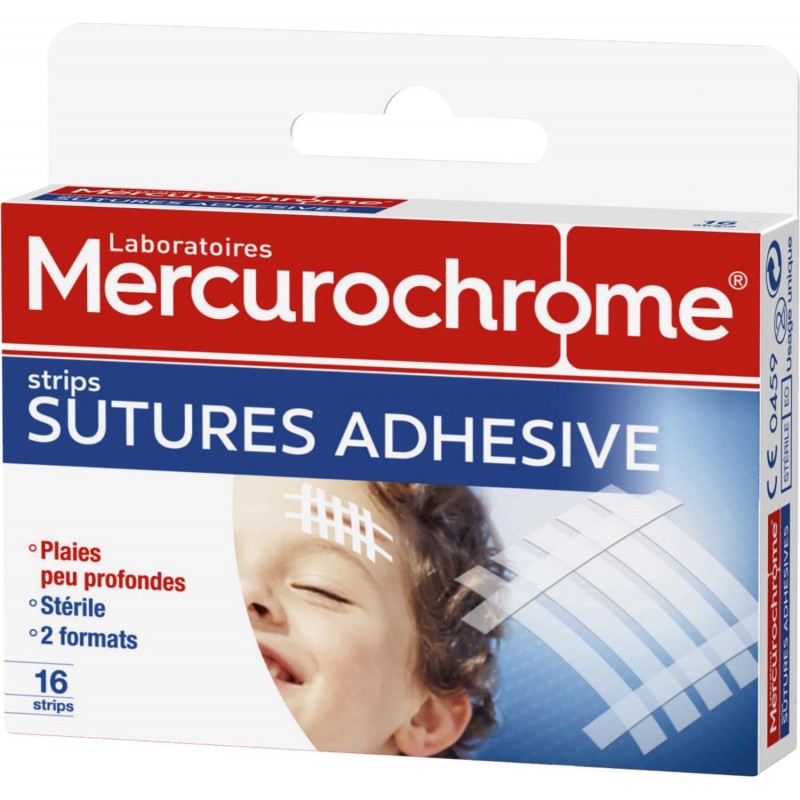 MERCUROCHROME Pansements De Sutures Adhésifs X16 - Marché Du Coin