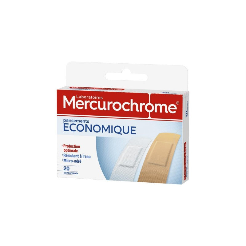 MERCUROCHROME Pansements Économique, 20 Unités - Marché Du Coin