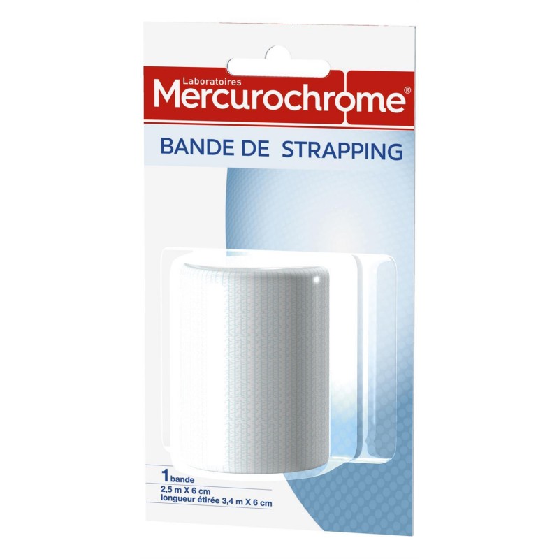 MERCUROCHROME Bandes De Strapping Taille (2.5Mx6Cm) - Marché Du Coin