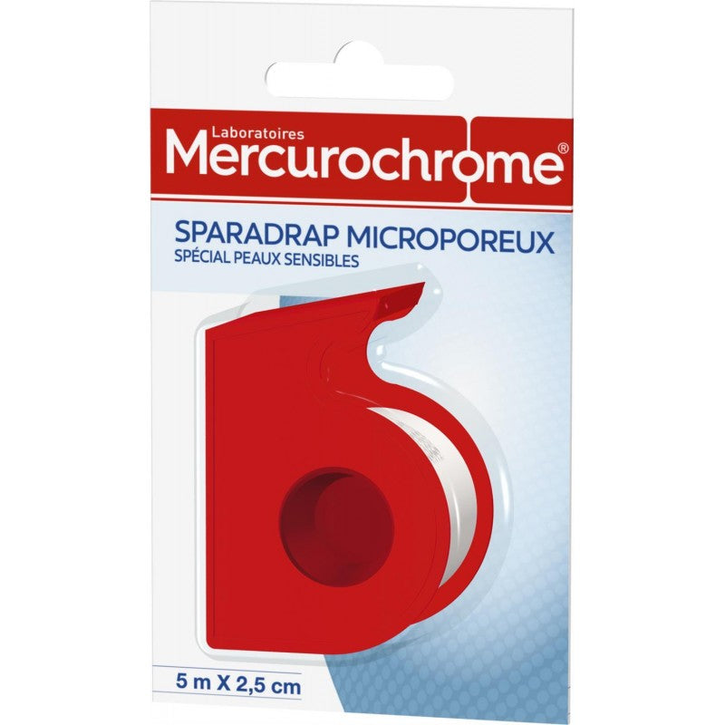 MERCUROCHROME Sparadrap Microporeux 5M X 2,5Cm - Marché Du Coin