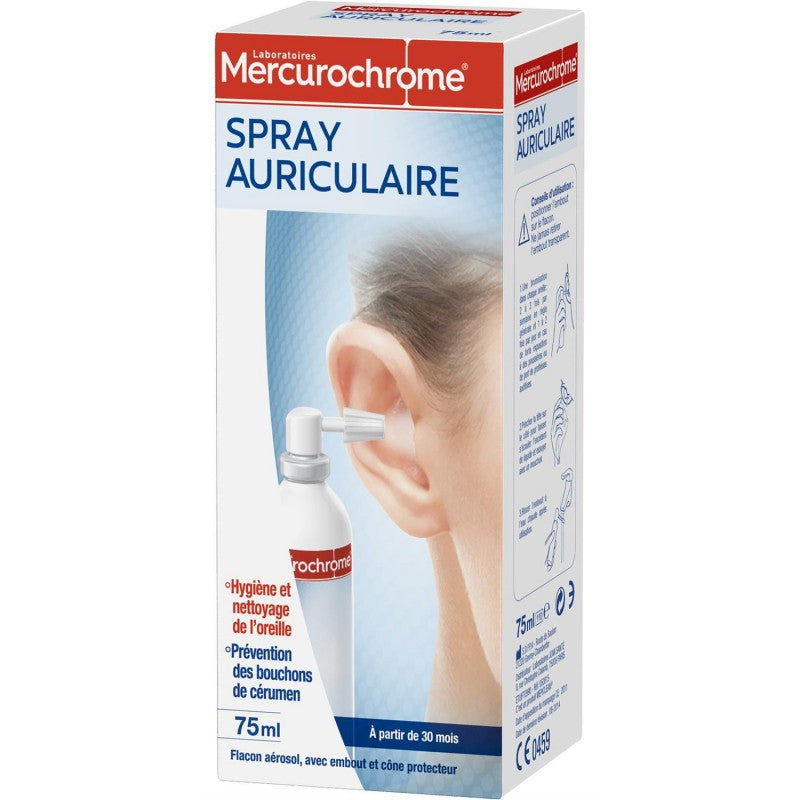MERCUROCHROME Spray Auriculaire 75Ml - Marché Du Coin