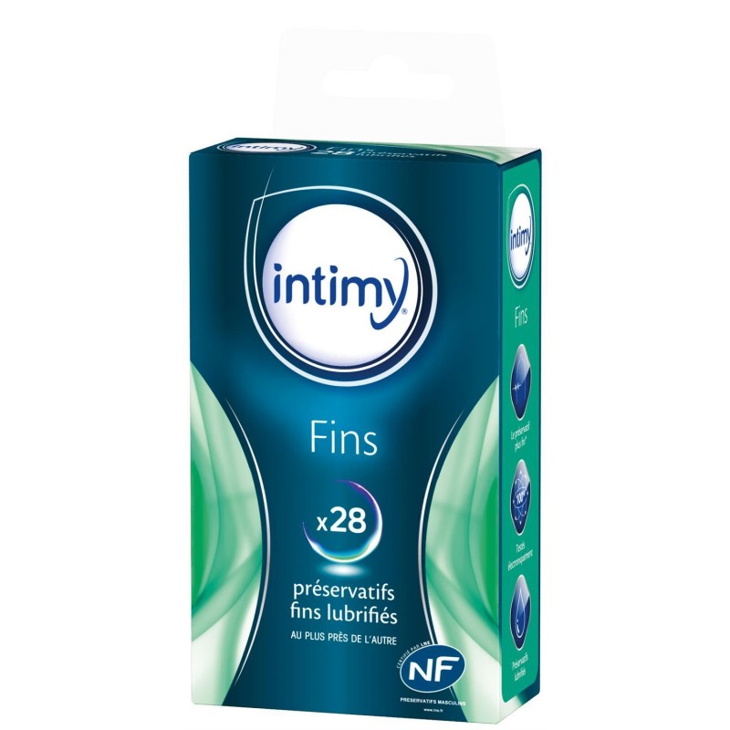 INTIMY 28 Préservatifs Fins Lubrifiés - Marché Du Coin