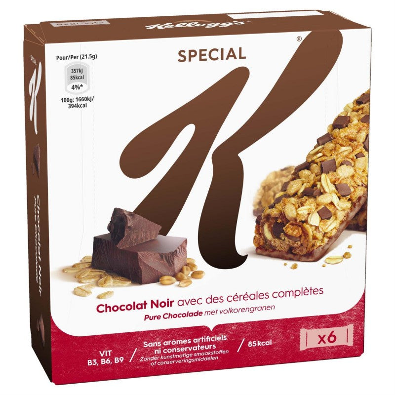 KELLOGG'S Spécial K Barres Céréales Pépites Chocolat 129G - Marché Du Coin