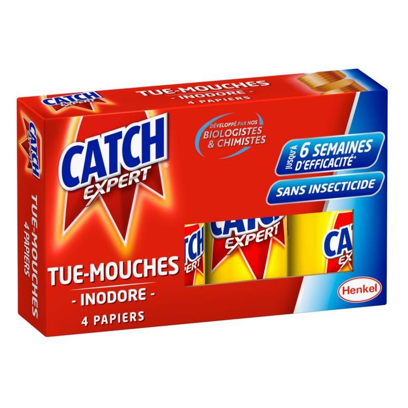 CATCH 4 Papier Tue-Mouches - Marché Du Coin