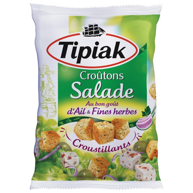 TIPIAK Cubes Salade Ail Et Fines Herbes 50G - Marché Du Coin