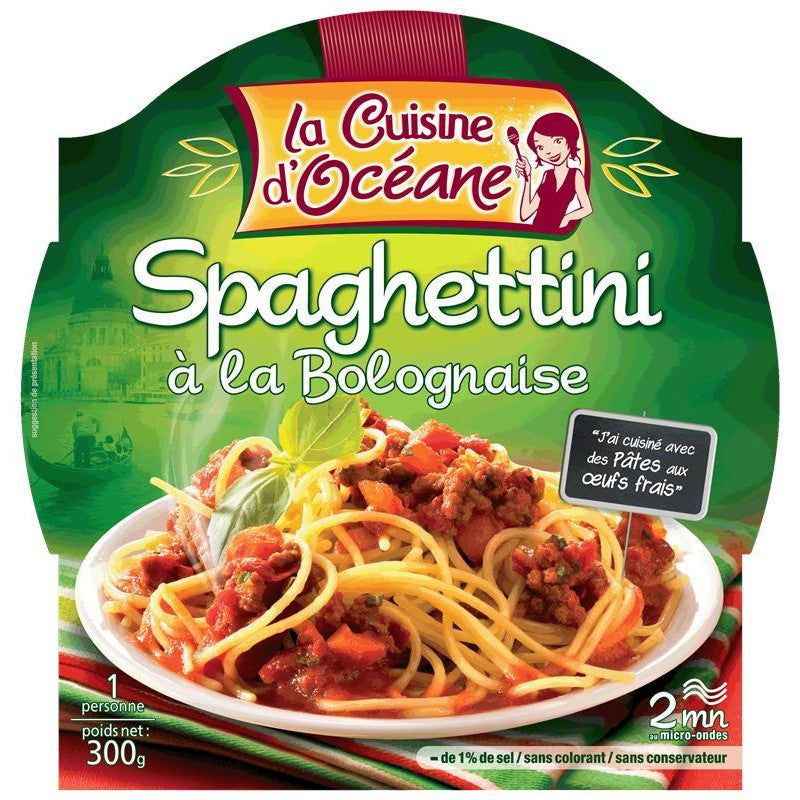 LA CUISINE D'OCÉANE Spaghettini À La Bolognaise Barquette 300G - Marché Du Coin