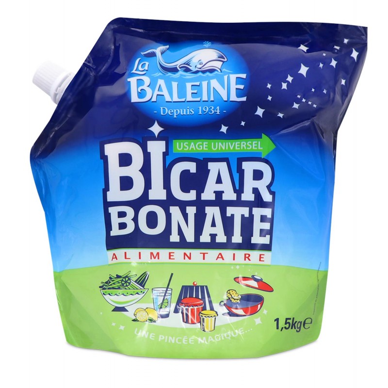 LA BALEINE Doypack Bicarbonate 1.5Kg - Marché Du Coin