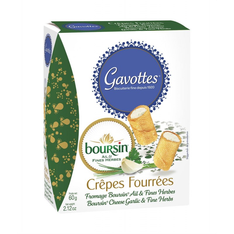 GAVOTTES Crêpes Fourrées Boursin 60G - Marché Du Coin
