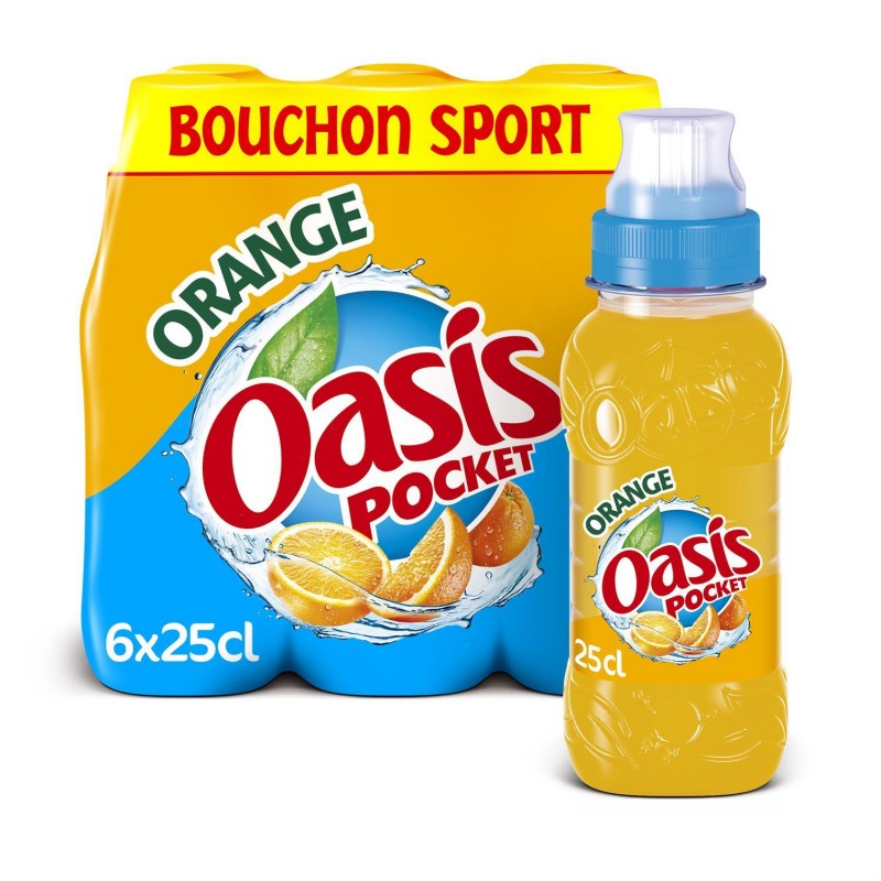 OASIS Push Pull Orange 6X25Cl - Marché Du Coin