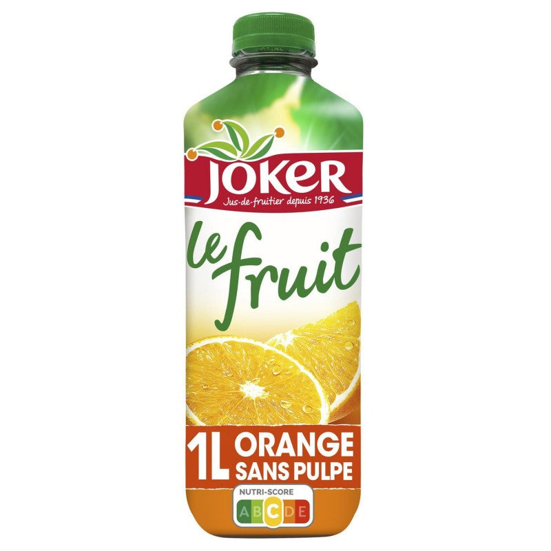 JOKER Le Fruit Orange Sans Pulpe 1L - Marché Du Coin