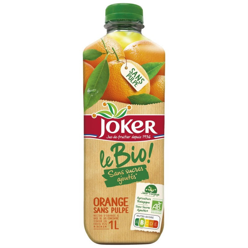 JOKER Le Bio Orange Sans Pulpe 1L - Marché Du Coin