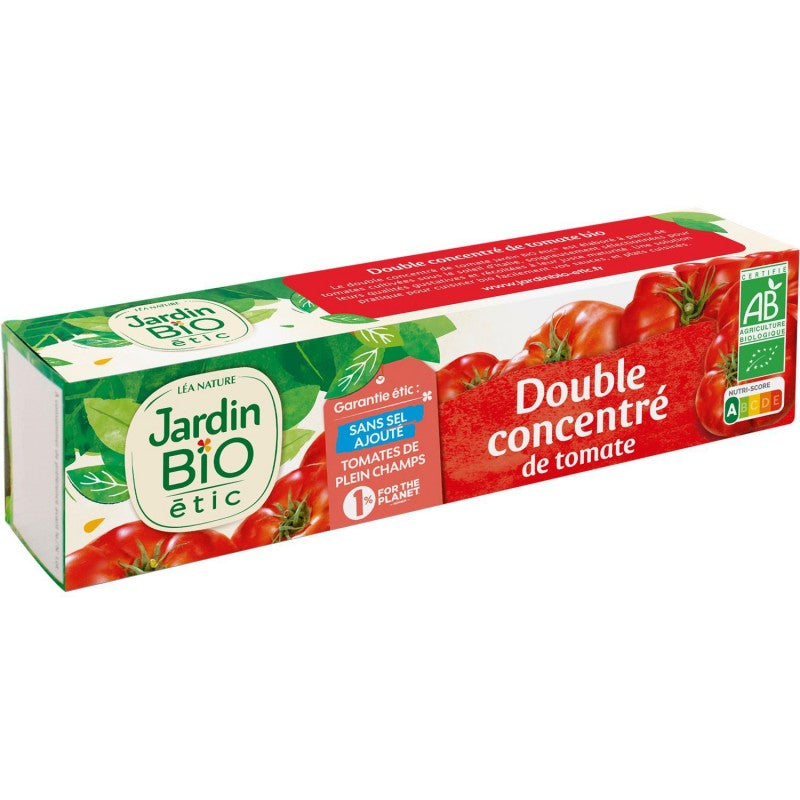 JARDIN BIO Jardin Bio Étic Double Concentré De Tomate Bio En Tube 200G - Marché Du Coin