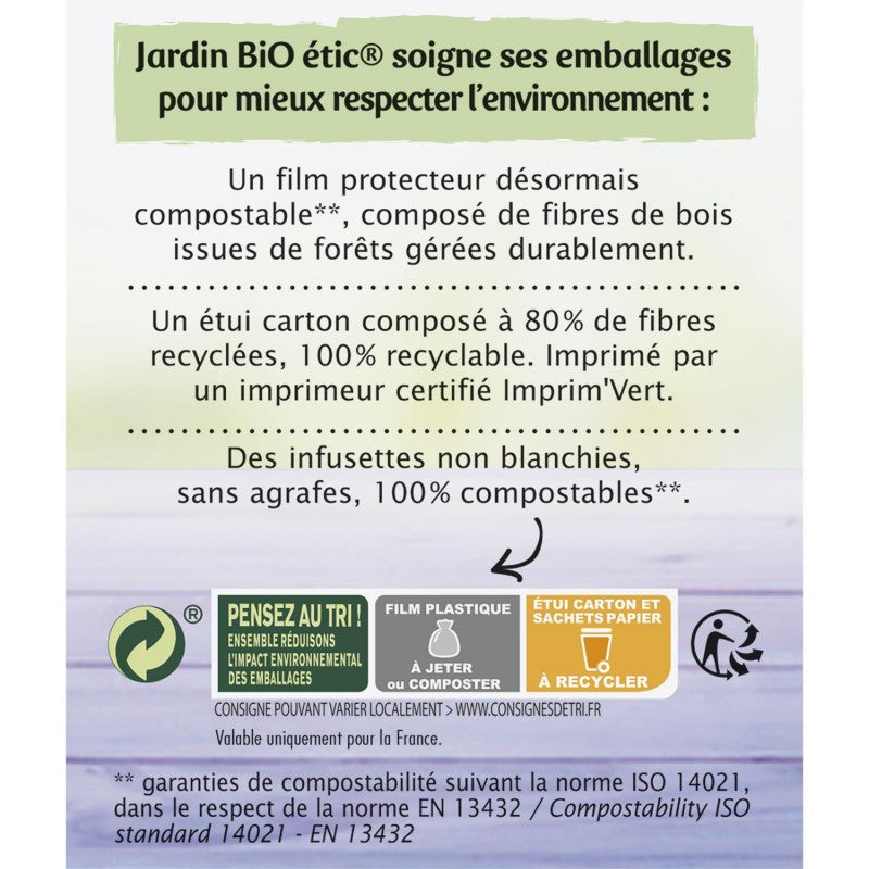 JARDIN BIO Jardin Bio Étic Infusion Nuits Paisibles Bio 20 Sachets + Étui 30G - Marché Du Coin