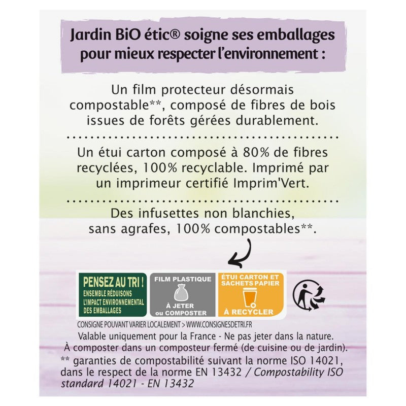 JARDIN BIO Jardin Bio Étic Infusion Bien Être Du Foie Bio 20 Sachets + Étui 30G - Marché Du Coin