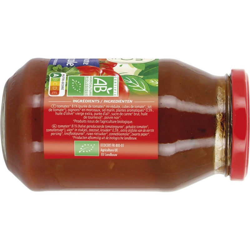 JARDIN BIO Jardin Bio Étic Sauce Tomate Provencale Bio 510G - Marché Du Coin