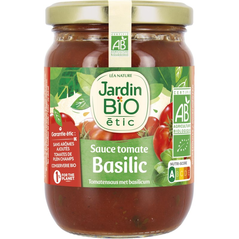 JARDIN BIO Sauce Basilic 250G - Marché Du Coin