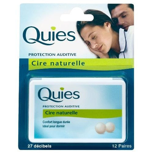 QUIES Protections Auditives En Cire Naturelle 12 Paires - Marché Du Coin