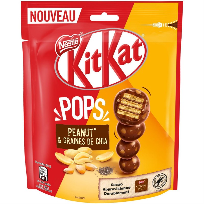 KIT KAT Pops Peanut , Graines De Chia 200G - Marché Du Coin
