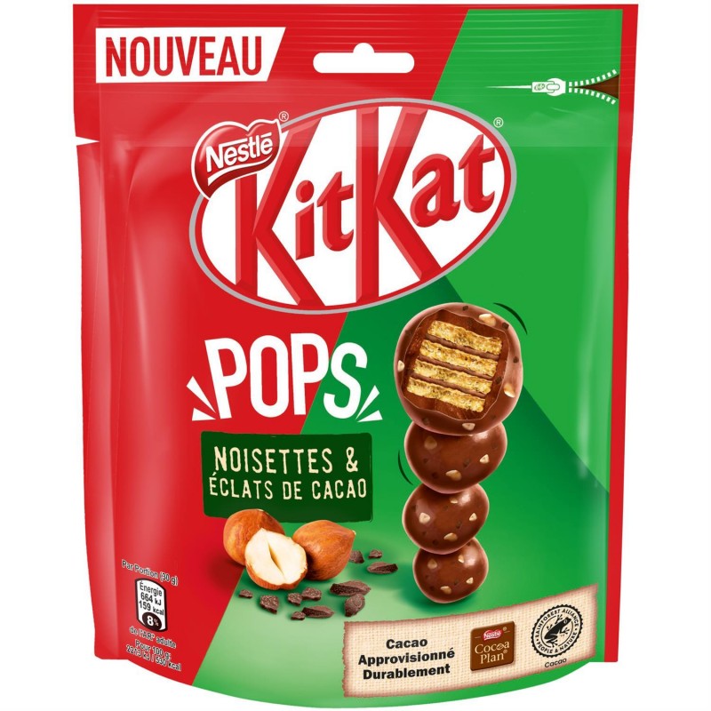 KIT KAT Pops Noisettes , Eclats De Cacao 200G - Marché Du Coin