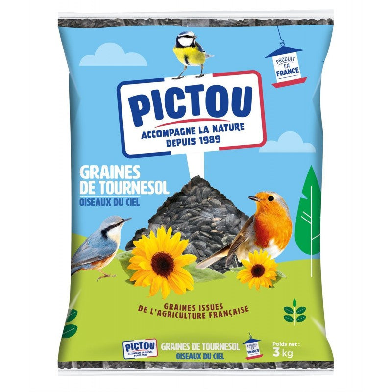 PICTOU Tournesol Pour Oiseau Du Ciel 3Kg - Marché Du Coin