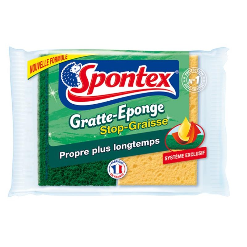 SPONTEX Gratte-Éponge Stop Graisse - Marché Du Coin