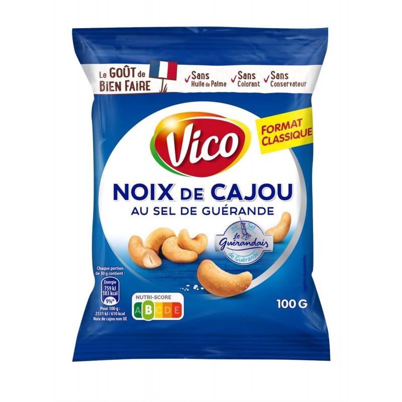 VICO Noix De Cajou Sel De Guerande 100G - Marché Du Coin
