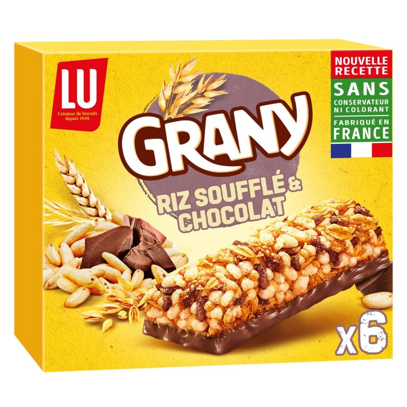 GRANY Grany Barres Riz Soufflé Et Chocolat 125G - Marché Du Coin