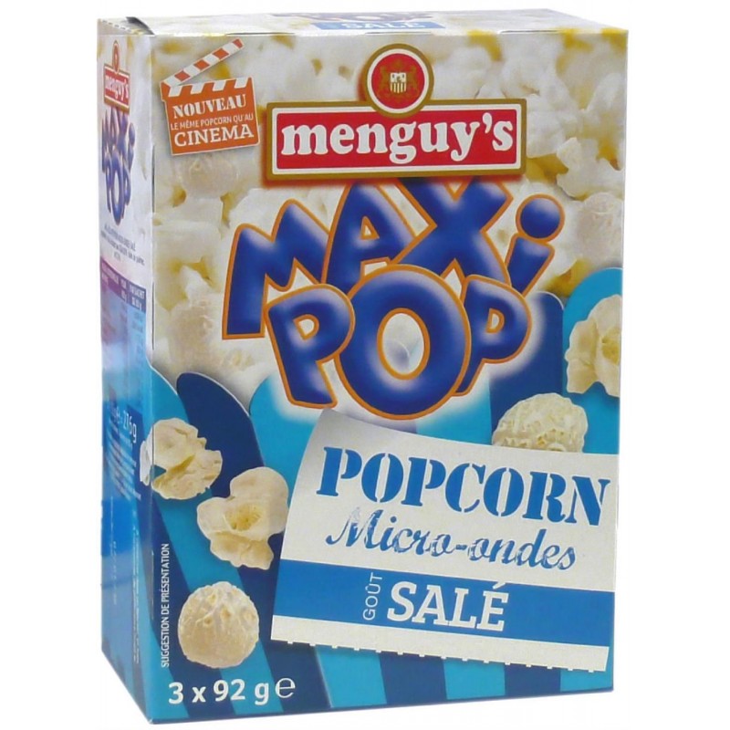 MENGUY'S Pop Corn Micro -Ondes Sale 276G - Marché Du Coin