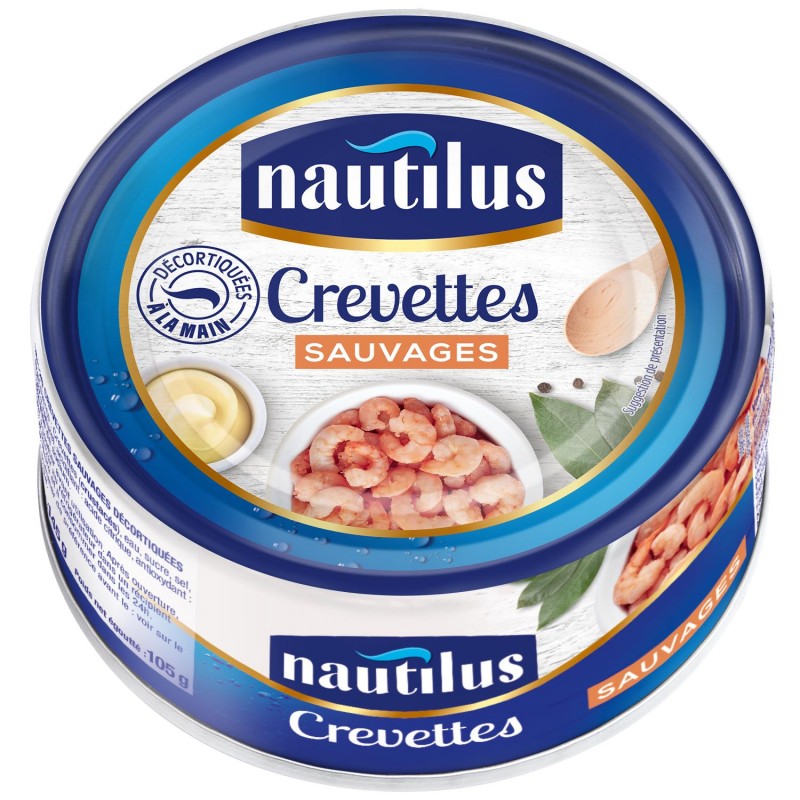 NAUTILUS Crevettes Sauvages 105G - Marché Du Coin