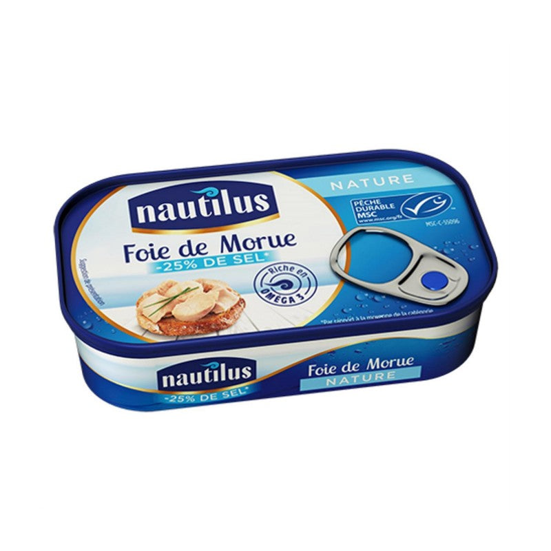 NAUTILUS Foie De Morue Nature 120G - Marché Du Coin