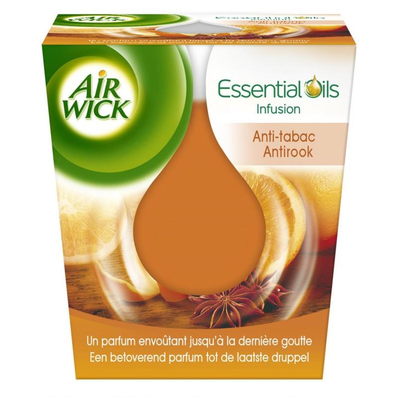 AIR WICK Bougie Essential Oils Anti Tabac - Marché Du Coin
