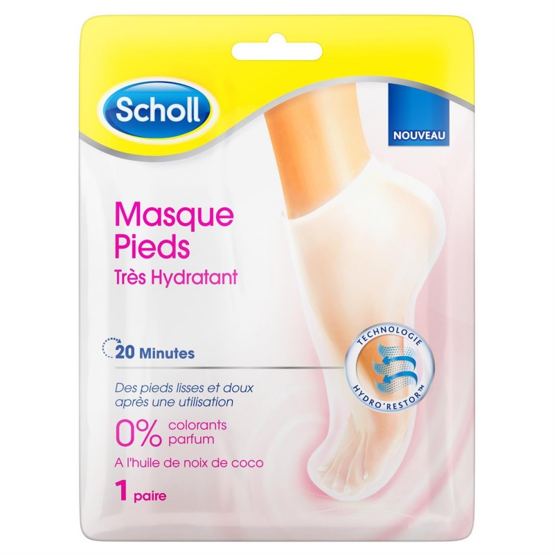 SCHOLL Masque Pieds Tres Hydratant 1 Paire - Marché Du Coin