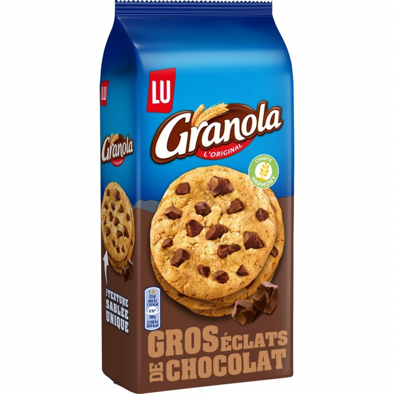 GRANOLA Granola Extra Cookies Pépites Chocolat 184G - Marché Du Coin
