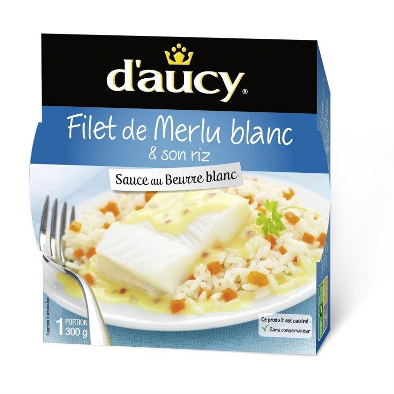 D'AUCY Filet De Merlu Sauce Mousseline Et Son Riz 300G - Marché Du Coin